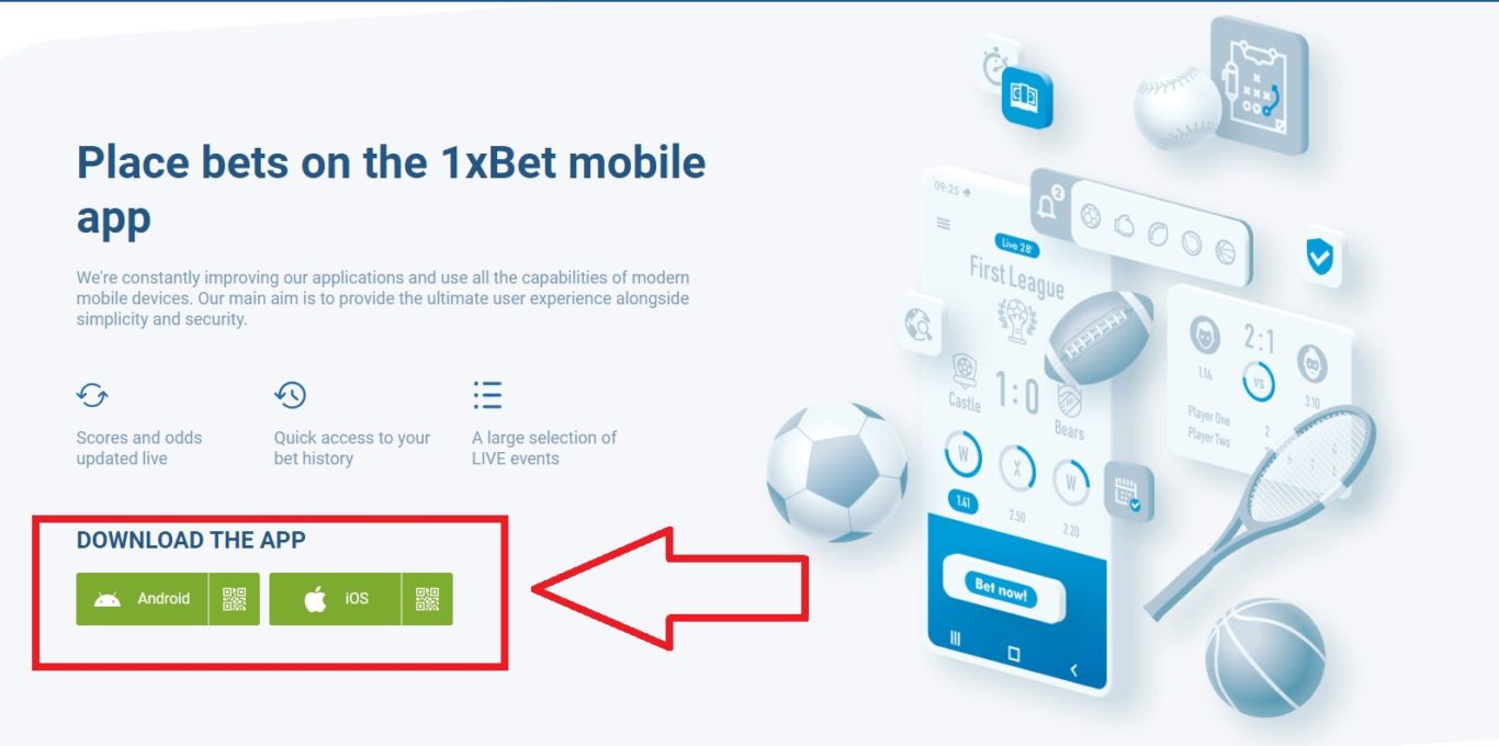 Steps to Download and Install the 1xbet India APK